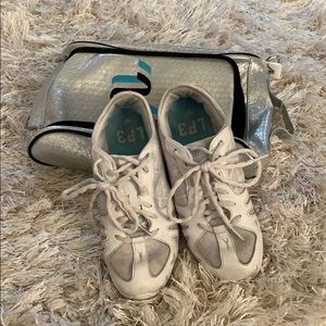 Varsity white cheer shoes